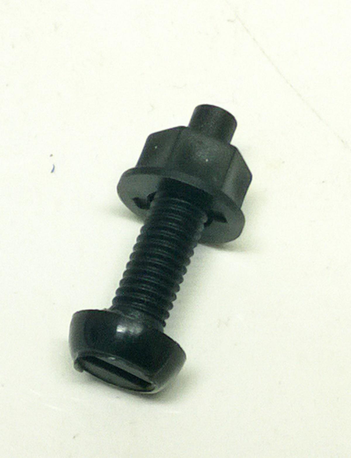 BLACK PLASTIC NUMBER PLATE NUT & BOLT (EACH)