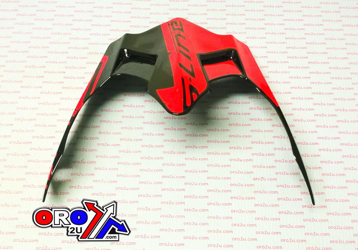 S-LINE HELEMT PEAK BLACK/RED