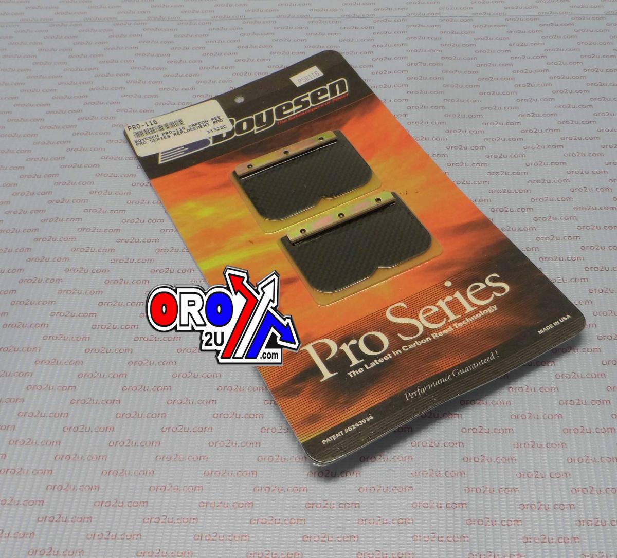 PRO-116 BOYESEN CARBON REEDS, TO FIT RAD BLOCKS KX250 1999 RAD-12D