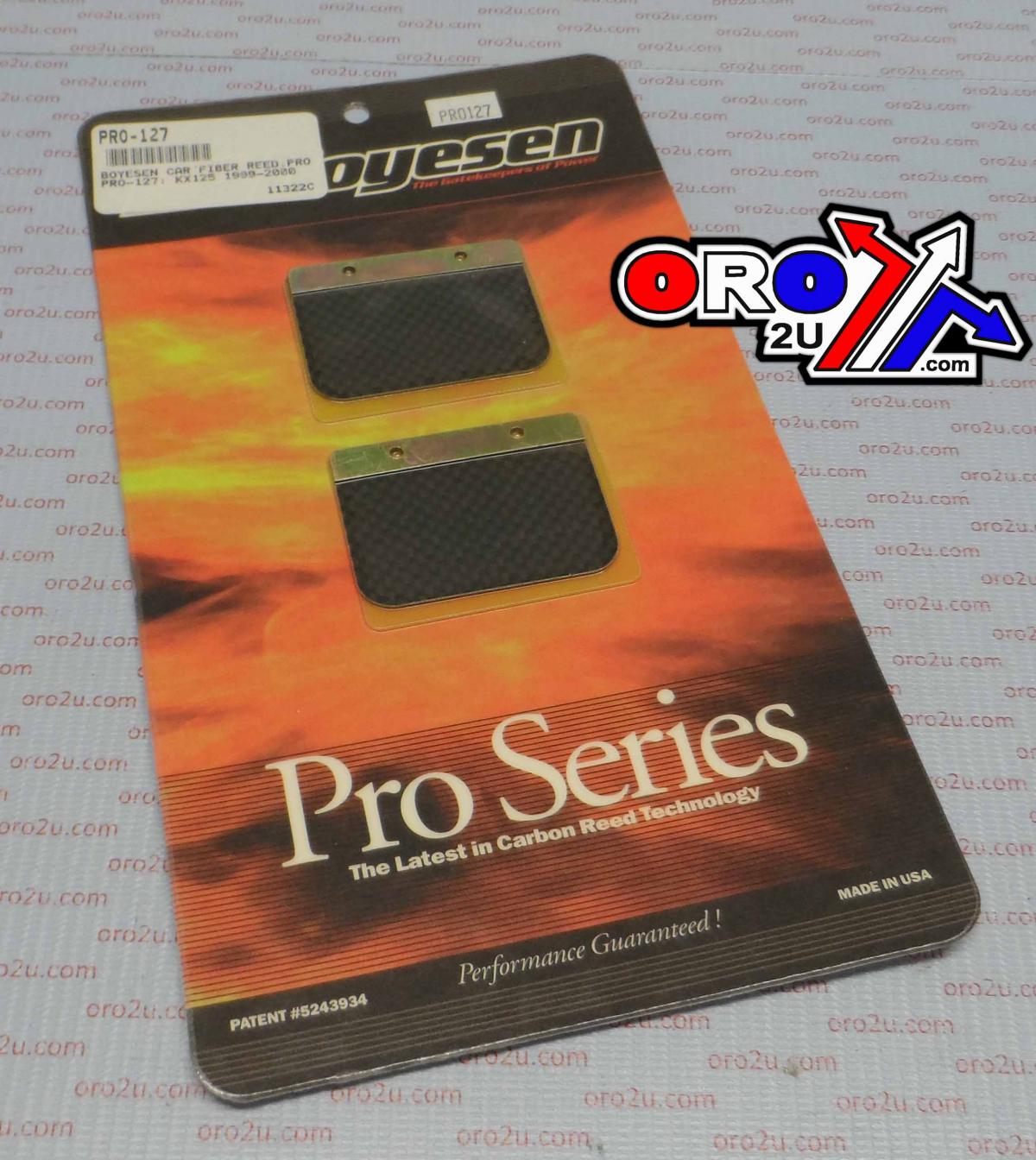 PRO-127 BOYESEN REED CARB, Boyesen Pro Series Reed - PRO, PR0127 KAW KX125 99-00