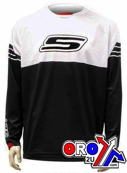 S-LINE MX MEDIUM JERSEY BLACK/WHITE