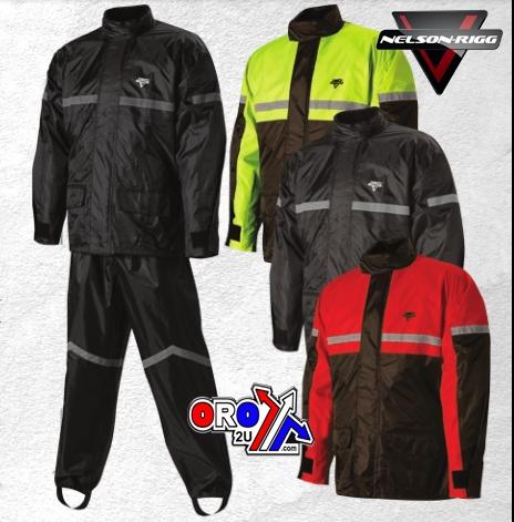 NELSON-RIGG STORMRIDER RAINSUIT BLACK/YELLOW, XXXX-LARGE