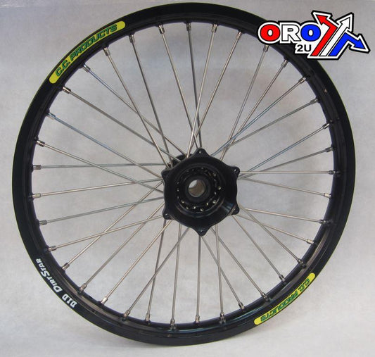 21x1.60 CC FRONT WHEEL BLACK RIM/HUB GAS GAS 2003 - ON