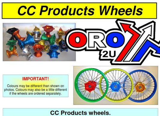 21x1.60 cc FRONT WHEEL SILVER RIM, GOLD HUB YAMAHA