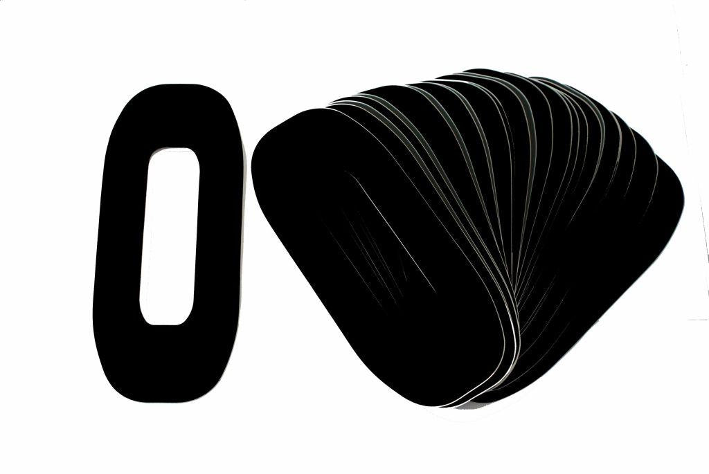 BLACK 8"/20cm 0. PACK/25