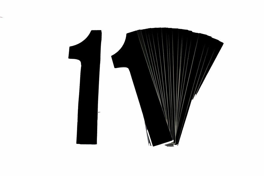 BLACK 8"/20cm 1. PACK/25