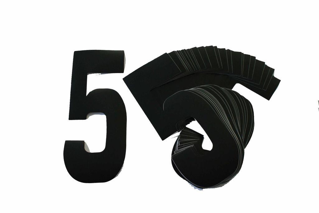BLACK 8"/20cm 5. PACK/25