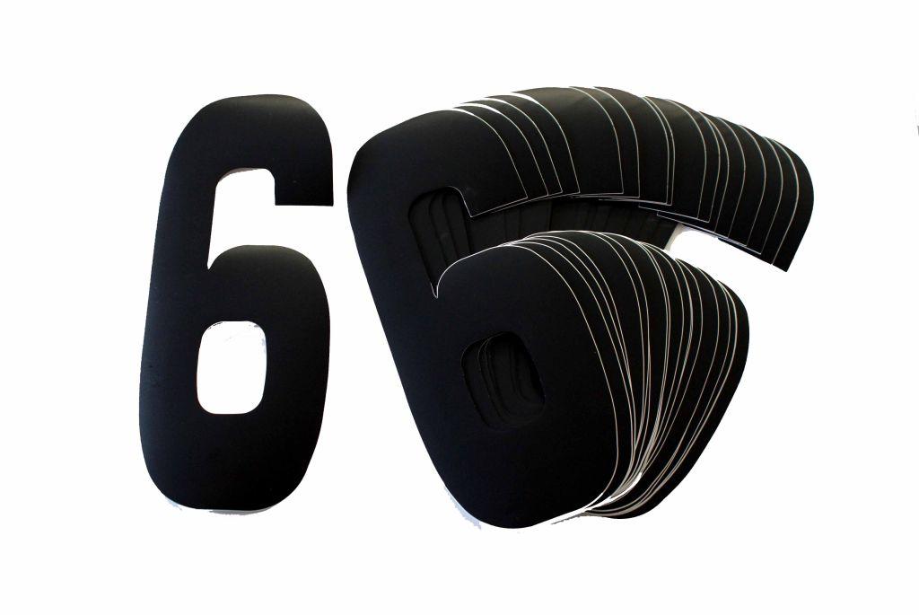 BLACK 8"/20cm 6/9. PACK/25