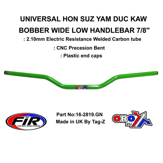 BOBBER HANDLEBAR 7/8'' GREEN, HON SUZ YAM DUC KAW WIDE,  / RE: CML405128