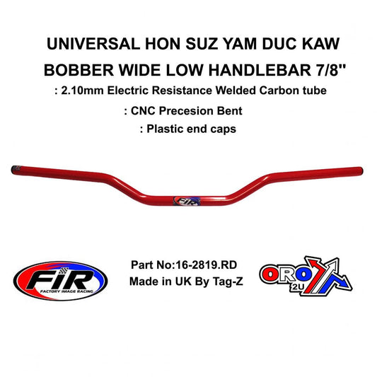 BOBBER HANDLEBAR 7/8'' RED, HON SUZ YAM DUC KAW WIDE,  / RE: CML405128