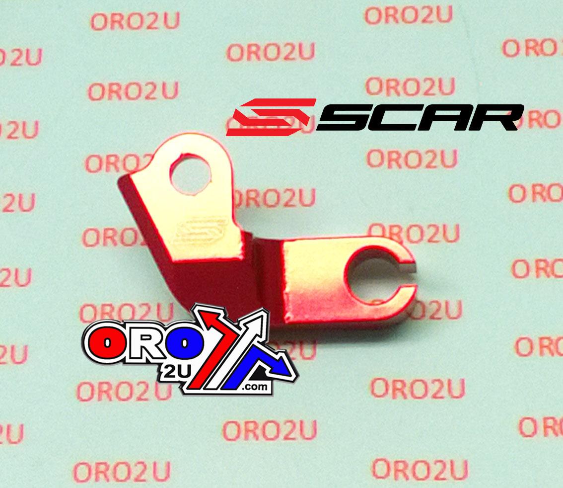 CLUTCH CABLE GUIDE RED, HONDA CRF450R 09-14, SCAR CCG201