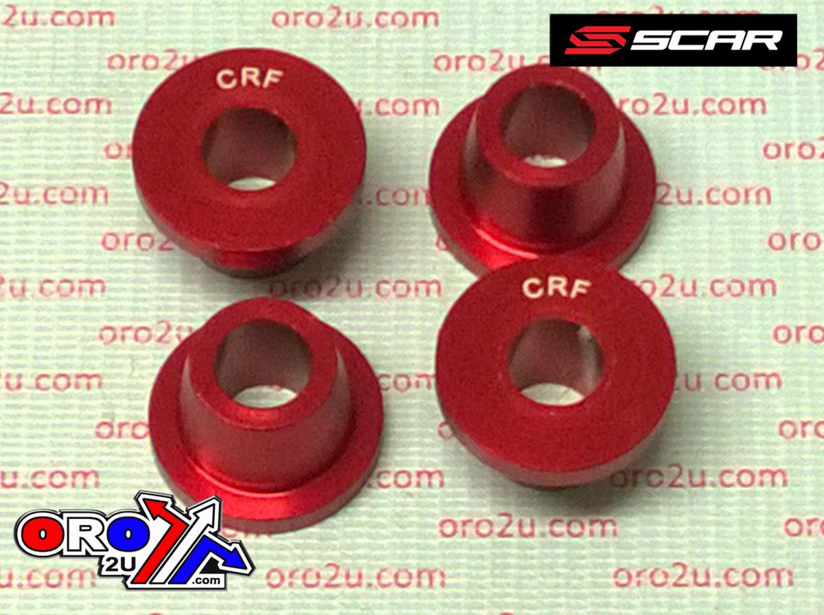 RUBBER KILLERS PK4 CR/CRF RED, SCAR RACING SCCRF