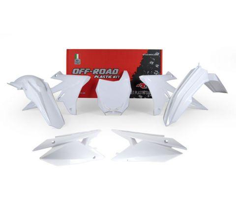 R-TECH WHITE PLASTIC KIT/5 SUZUKI RM-Z450 2018-2024, RM-Z250 2019-2024