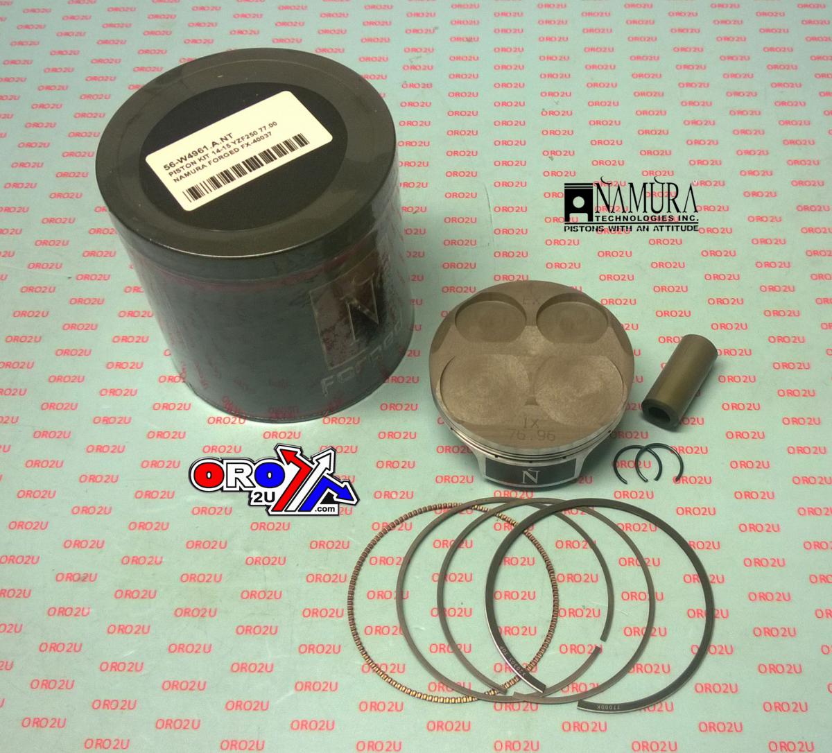 NAMURA 77mm FORGED PISTON KIT C YAMAHA YZ250F 14-15, WR250F 15-17, YZ250FX 15-16