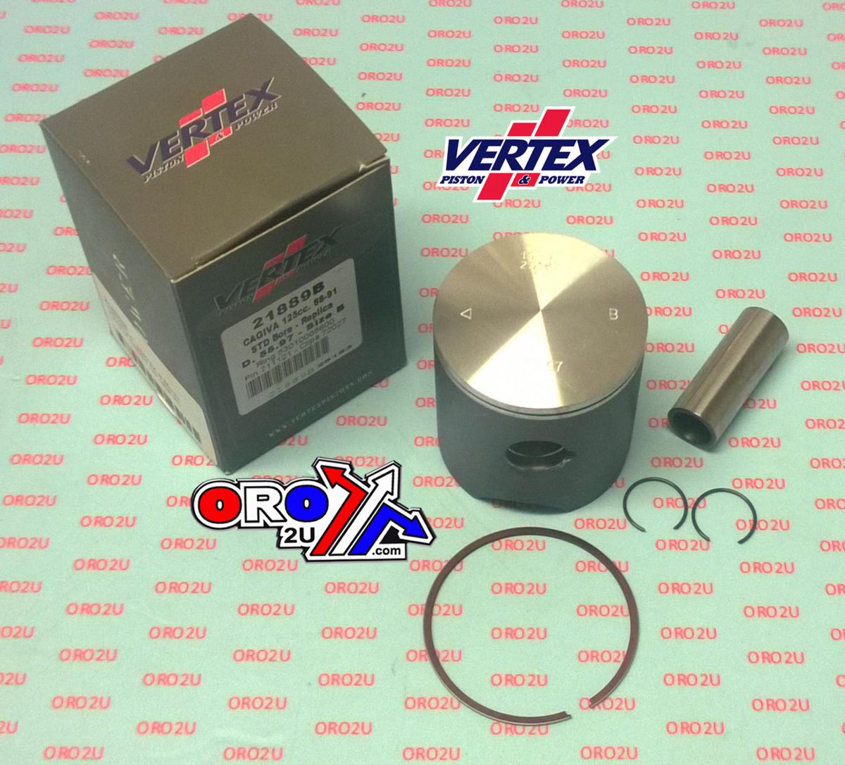 PISTON KIT VERTEX C 56 HUSKY CR/WR 125 88-91, VERTEX 21889C