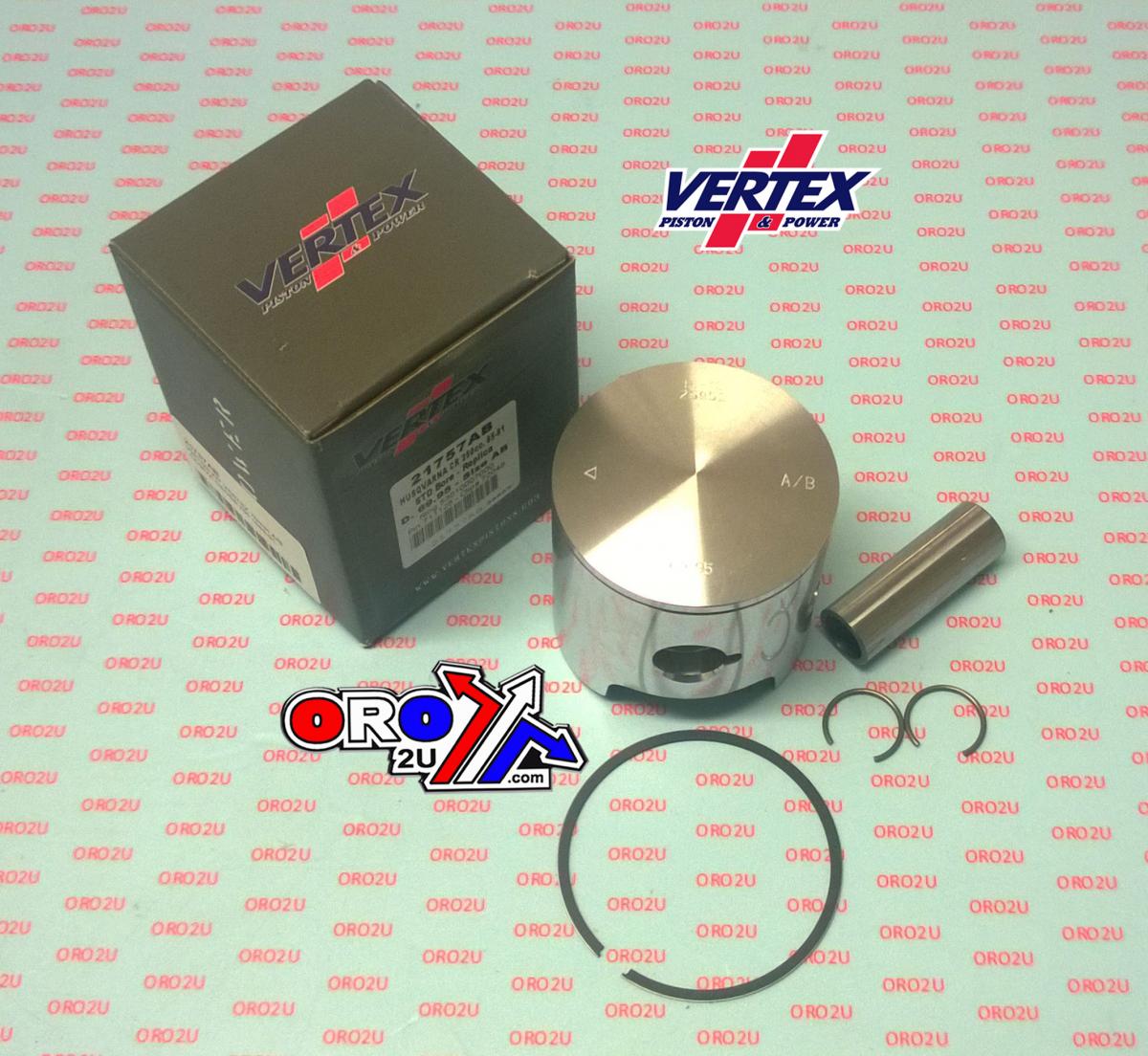 PISTON KIT VERTEX 70 C/D HUSKY CR/WR250 85-91, VERTEX 21757CD
