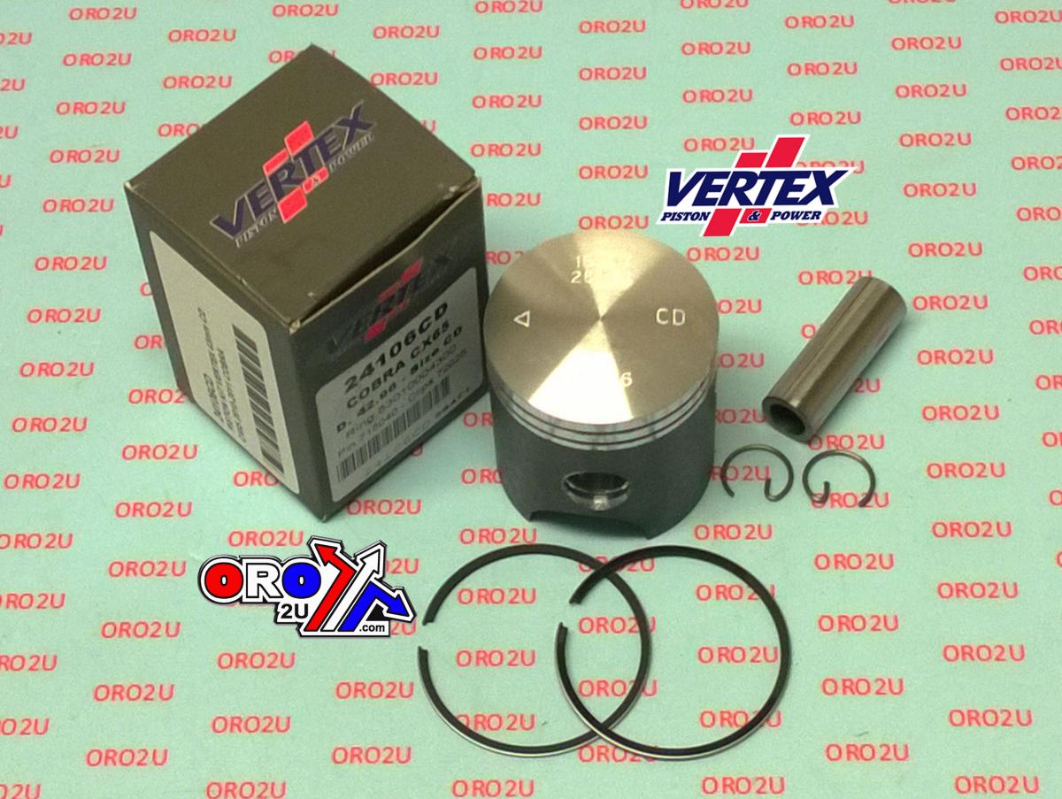 PISTON KIT VERTEX 43.0 AB COBRA CX 65 10-11, VERTEX 24106AB