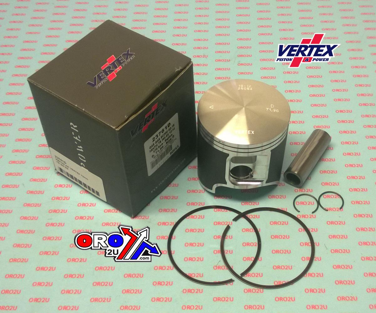 PISTON KIT VERTEX 72.0 B FANTIC TR 300 ES 12-14, VERTEX 23761B GAS GAS EC 02-19