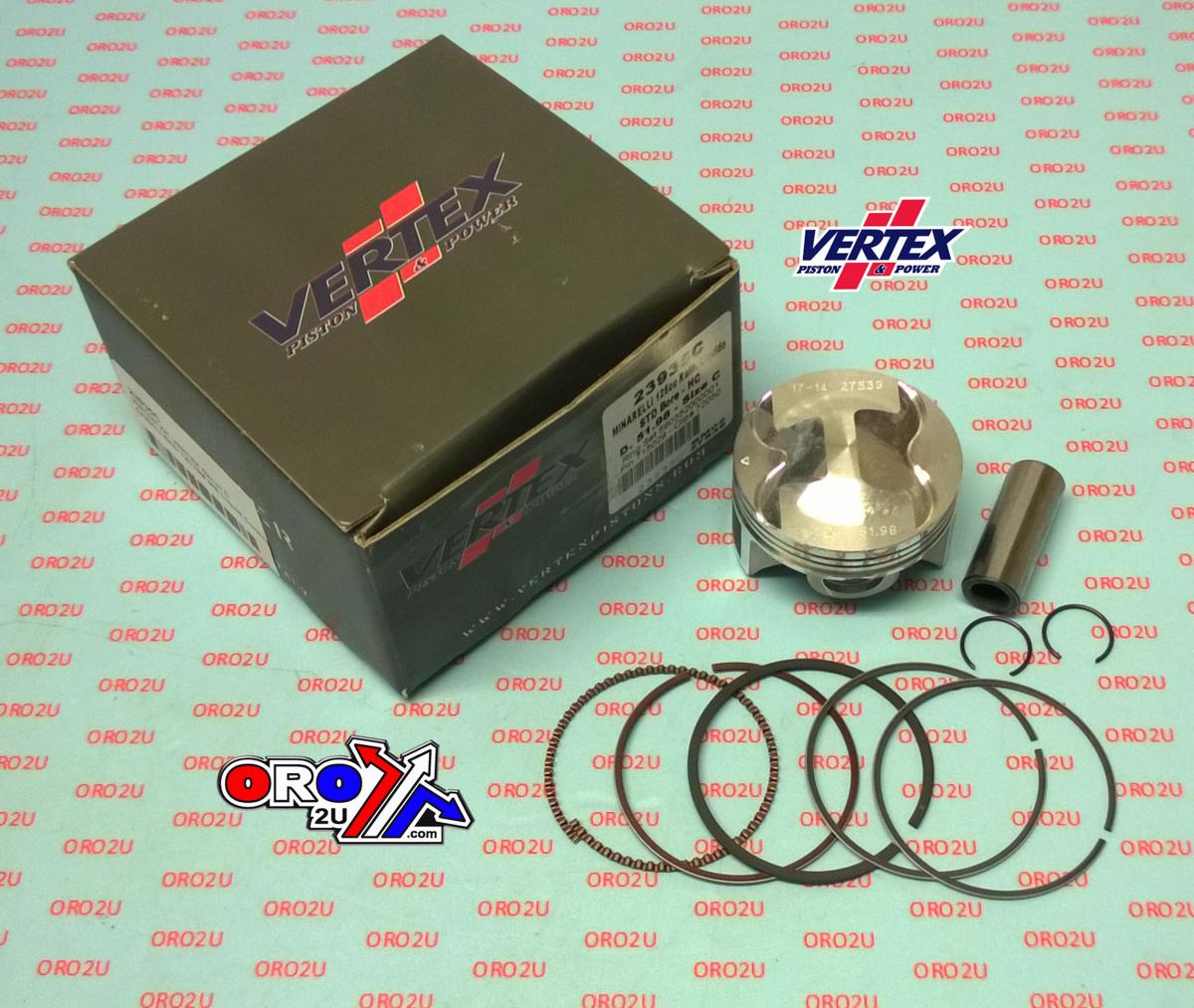 PISTON KIT VERTEX 52.0 C FANTIC TZ170 LC, VERTEX 23935C HC COMPR 14,1:1