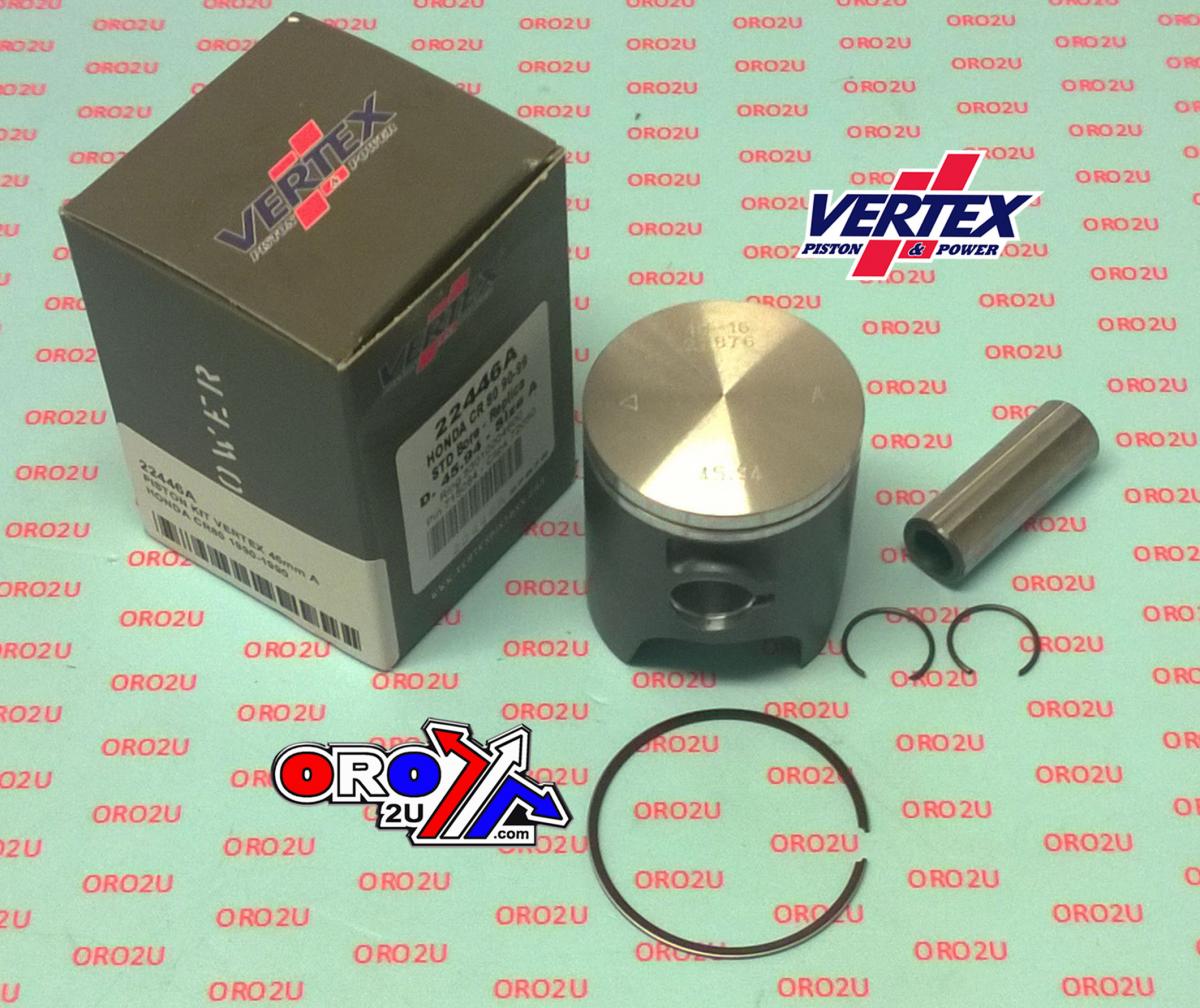 PISTON KIT VERTEX 46.0 C HONDA CR 80 86-02, VERTEX 22446C