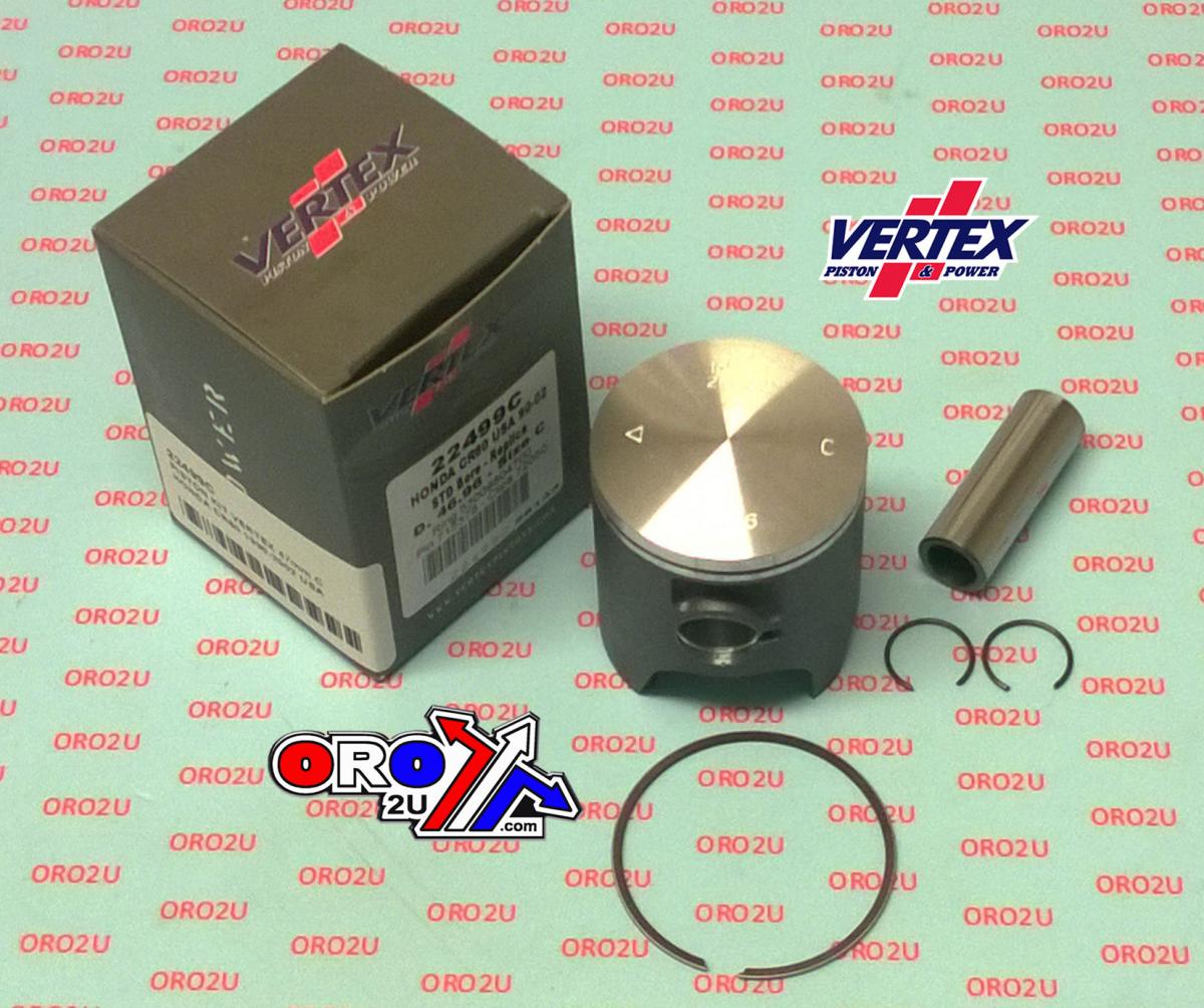 PISTON KIT VERTEX 47.0 C HONDA CR 80 86-02 USA, VERTEX 22499C