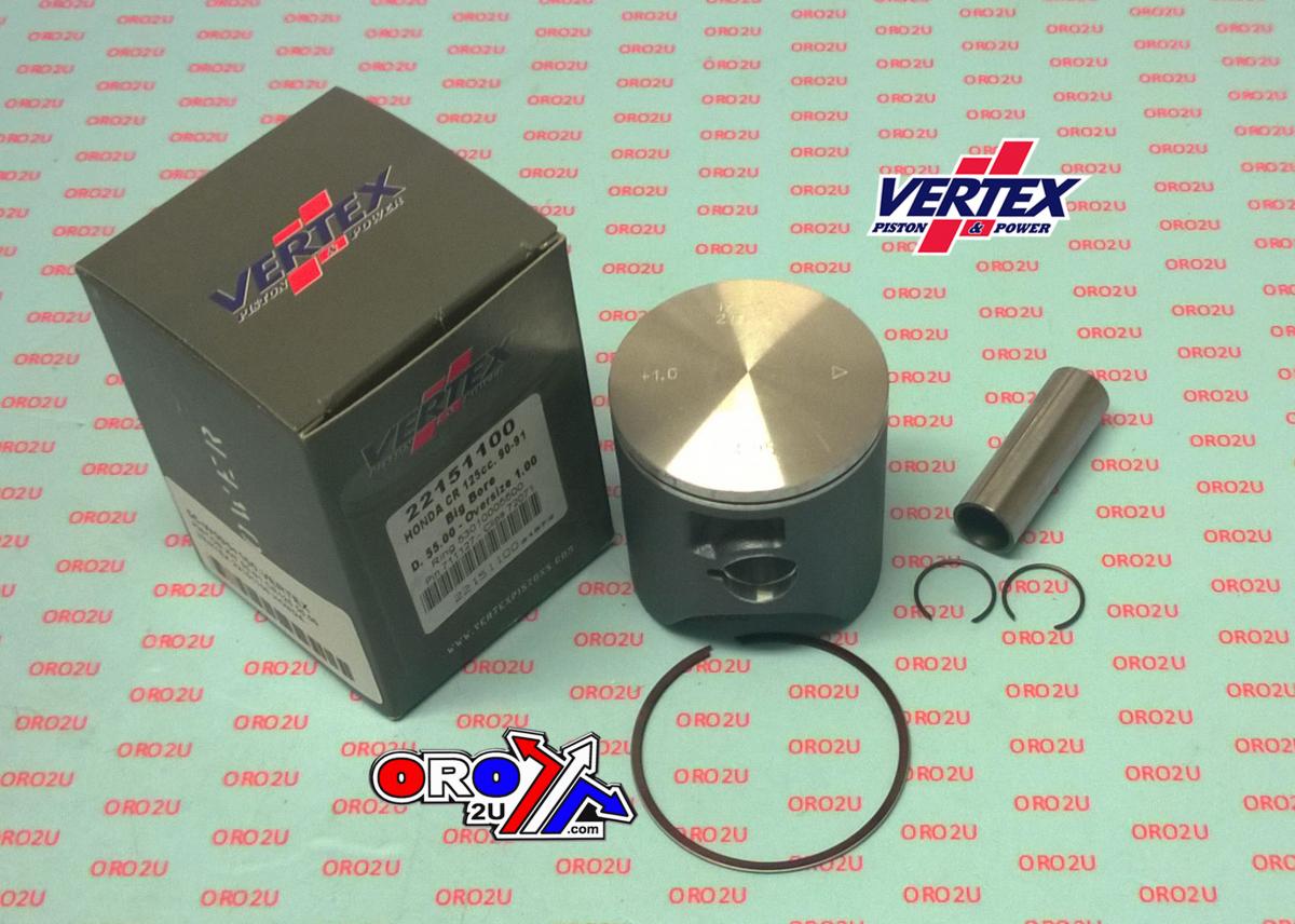 VERTEX 54.5mm PISTON KIT HONDA CR125R 1990-1991