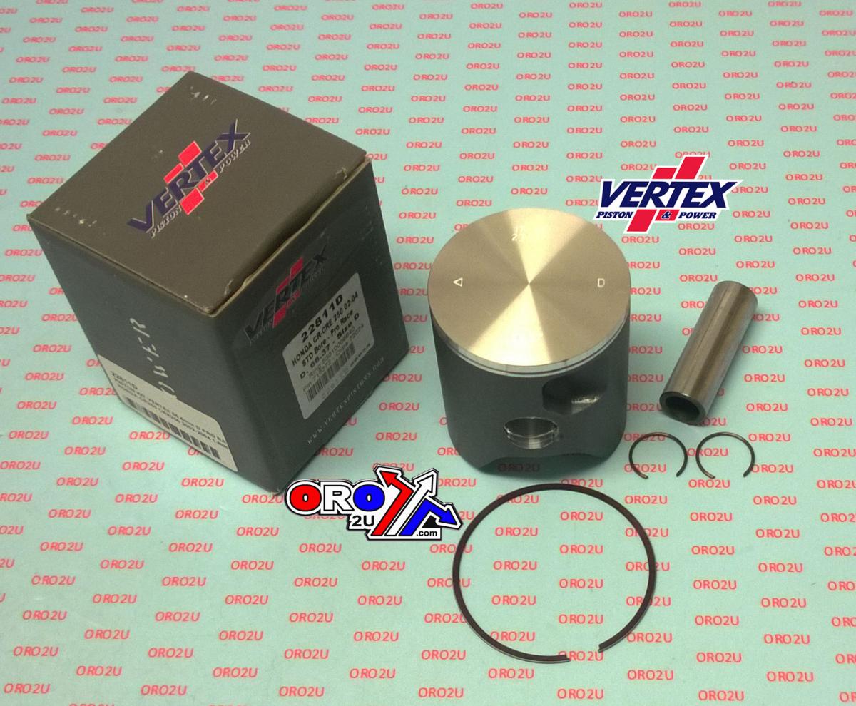 PISTON KIT VERTEX 66.4 D HONDA CR250 02-04 PRO RACE, VERTEX 22811D SINGLE RING