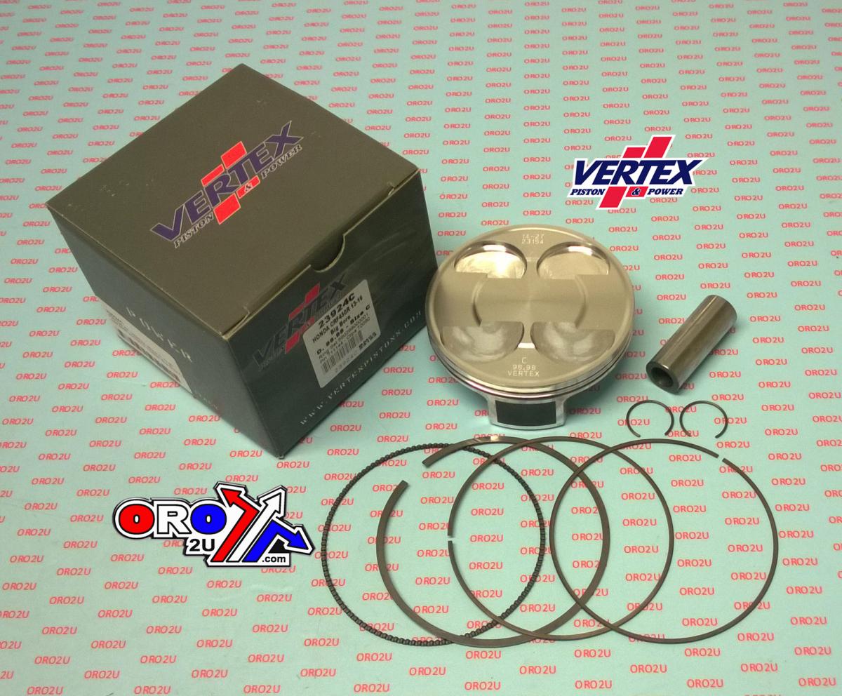 PISTON KIT VERTEX 99.0 B HONDA CRF 450 13-16, VERTEX 23924B OS+3:00 COMPR 13,6:1