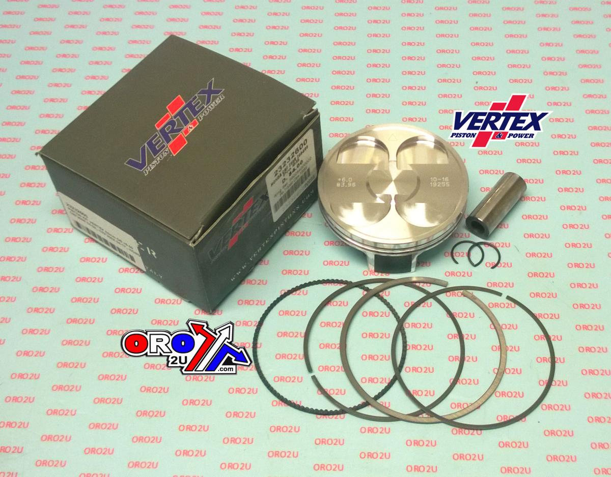 PISTON KIT VERTEX 87.0 HONDA TRX400EX 99-07, 23234200 OS +2.00 COMPR 10,0:1