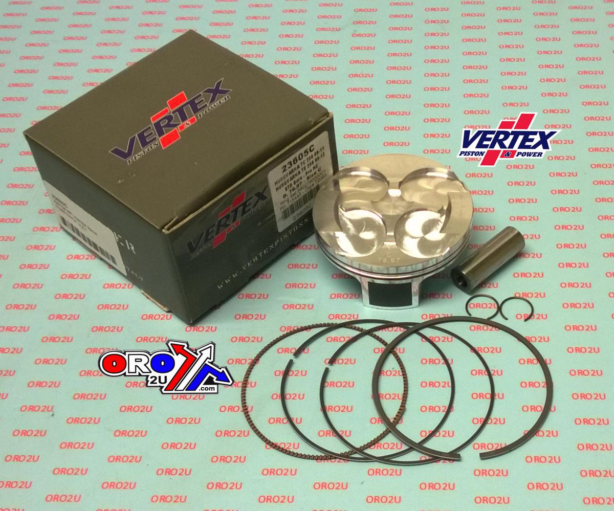 PISTON KIT VERTEX 79.0 B HC HUSQVARNA TC/TE 250 09-12, 23605B HC COMPR 14.0:1