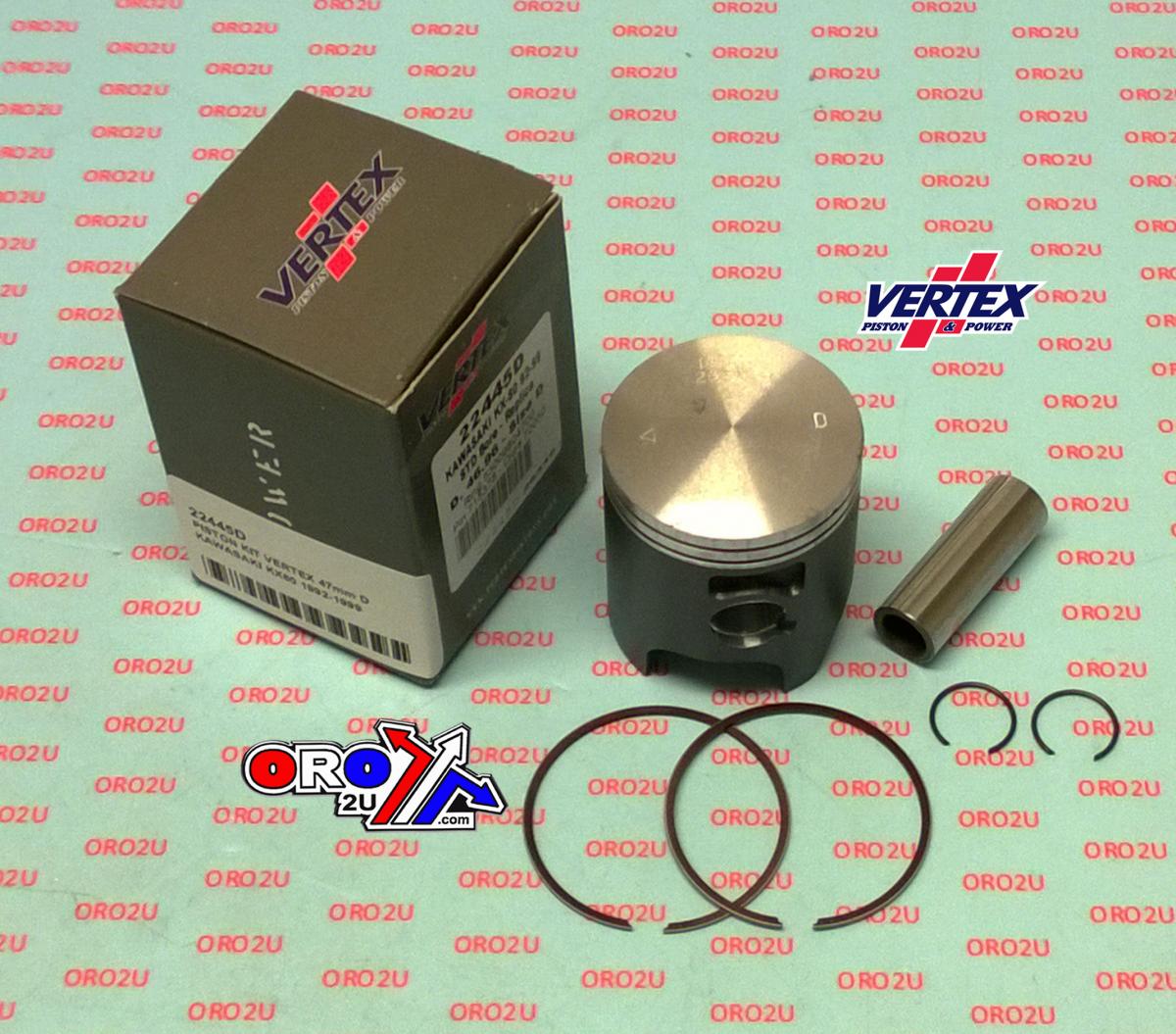 PISTON KIT VERTEX 47.0 C KAWASAKI KX 80 92-99, VERTEX 22445C