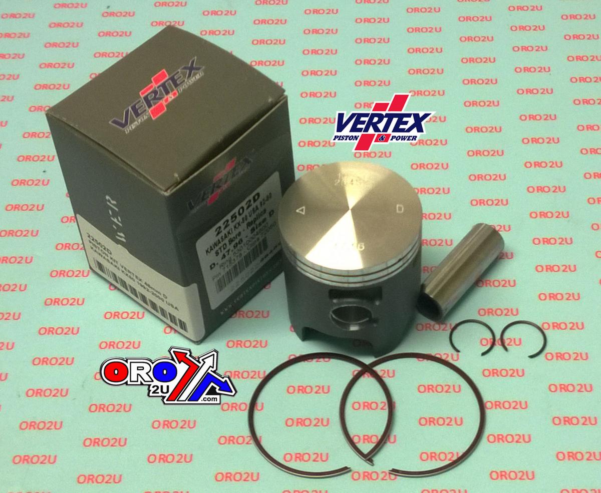 PISTON KIT VERTEX 48 C KAWASAKI KX 80 92-00 USA, VERTEX 22502C