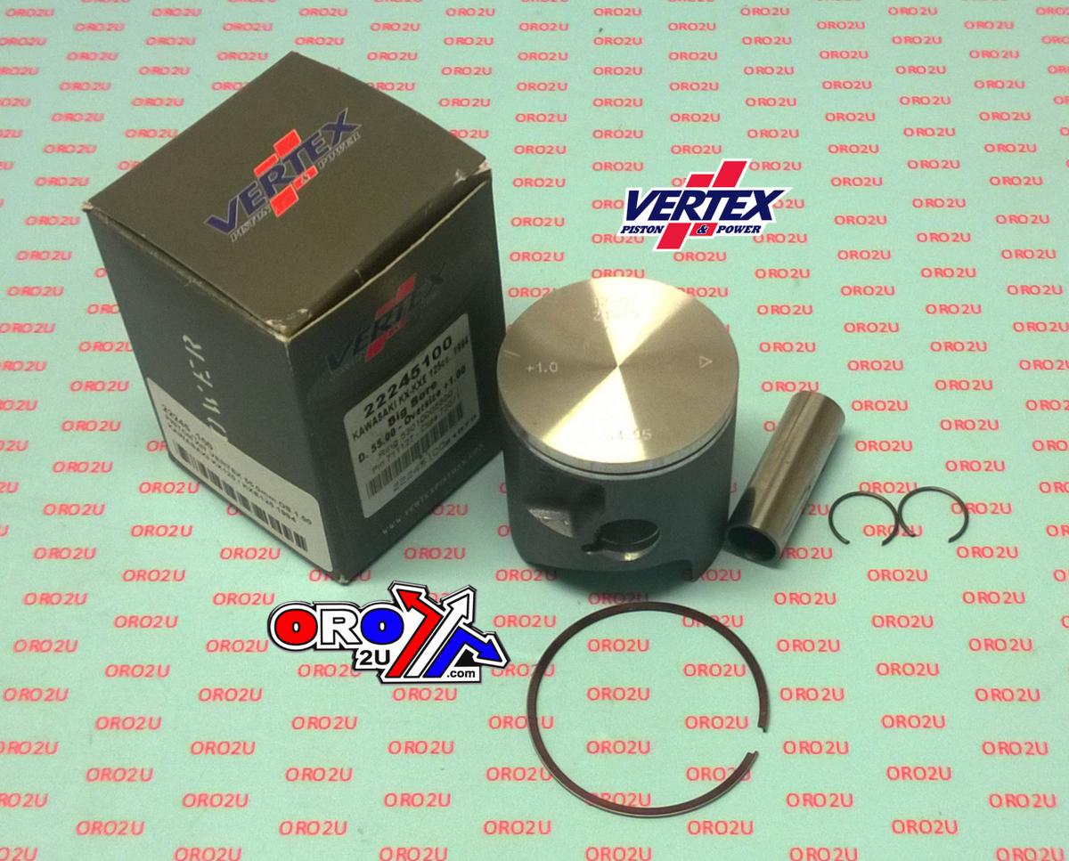 PISTON KIT VERTEX 54.5 KAWASAKI KX125 1994, VERTEX 22245050 OS +0.50