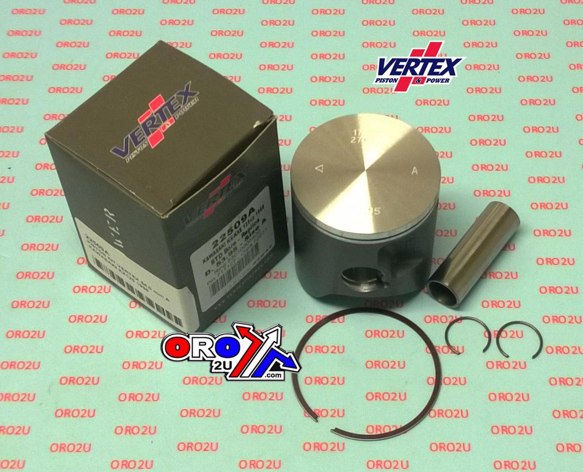 PISTON KIT VERTEX 55.0 KAWASAKI KX125 1998, VERTEX 22509100 OS +1.00