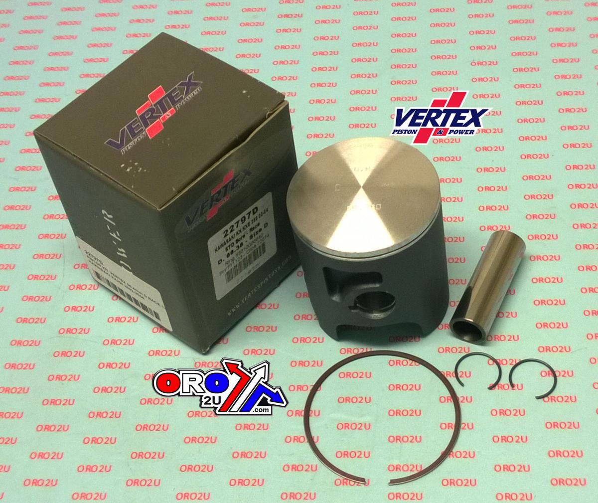 PISTON KIT VERTEX 66.4 D KAWASAKI KX250 02-04 RACE, VERTEX 22797D SINGLE RING