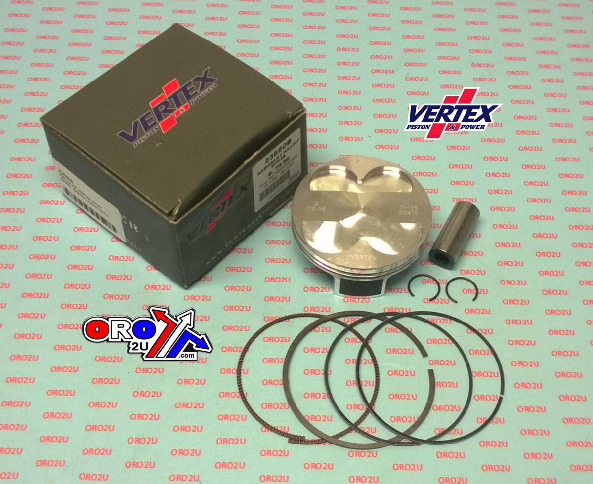 PISTON KIT VERTEX 80.0 A KAWASAKI KX 250 2010, OS+3.00 BIG BORE COMPR 13,2:1