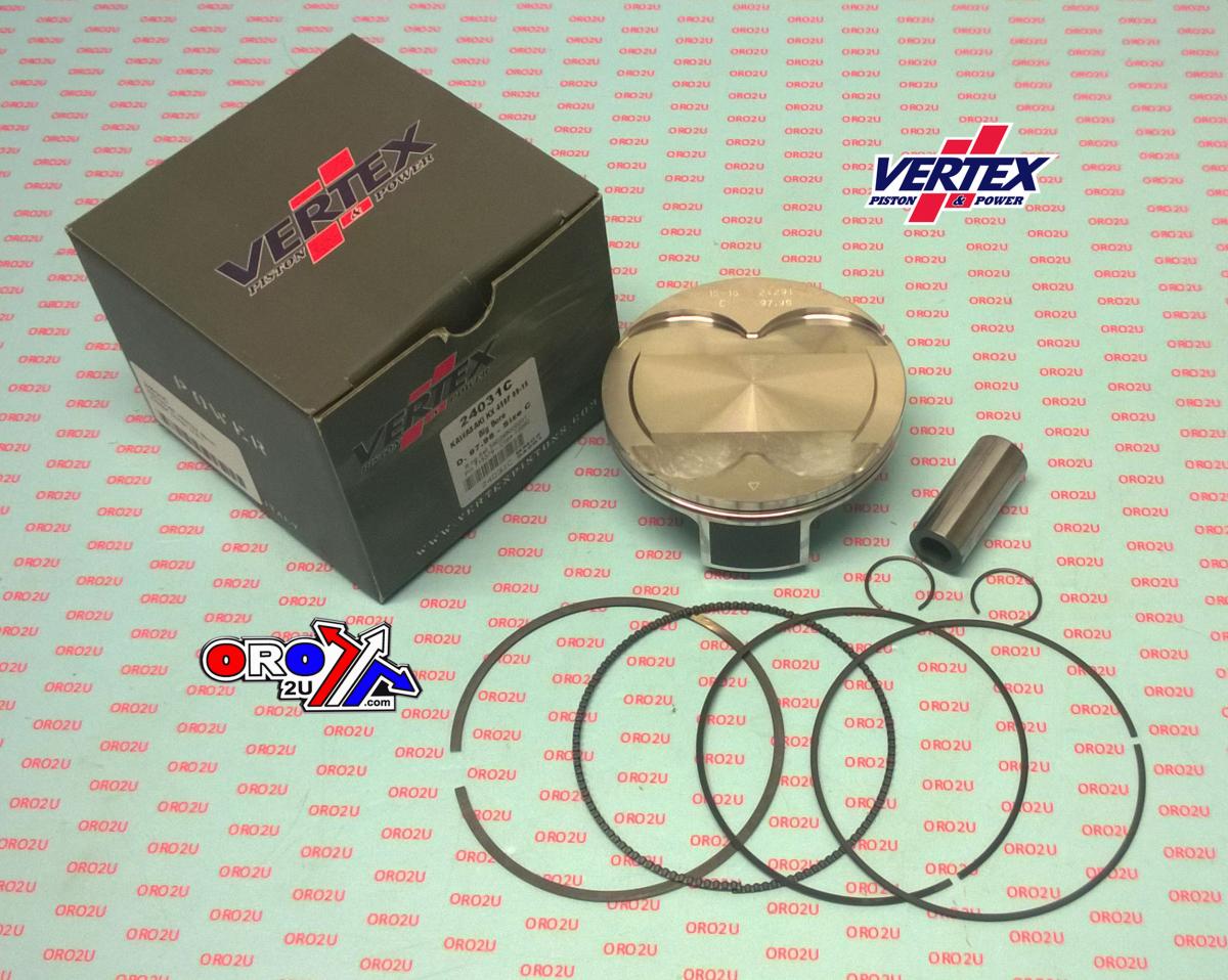 PISTON KIT VERTEX 24031A 98.0 A KAWA KX 450 09-15, OS+2:00 BIG BORE COMPR 12,5:1