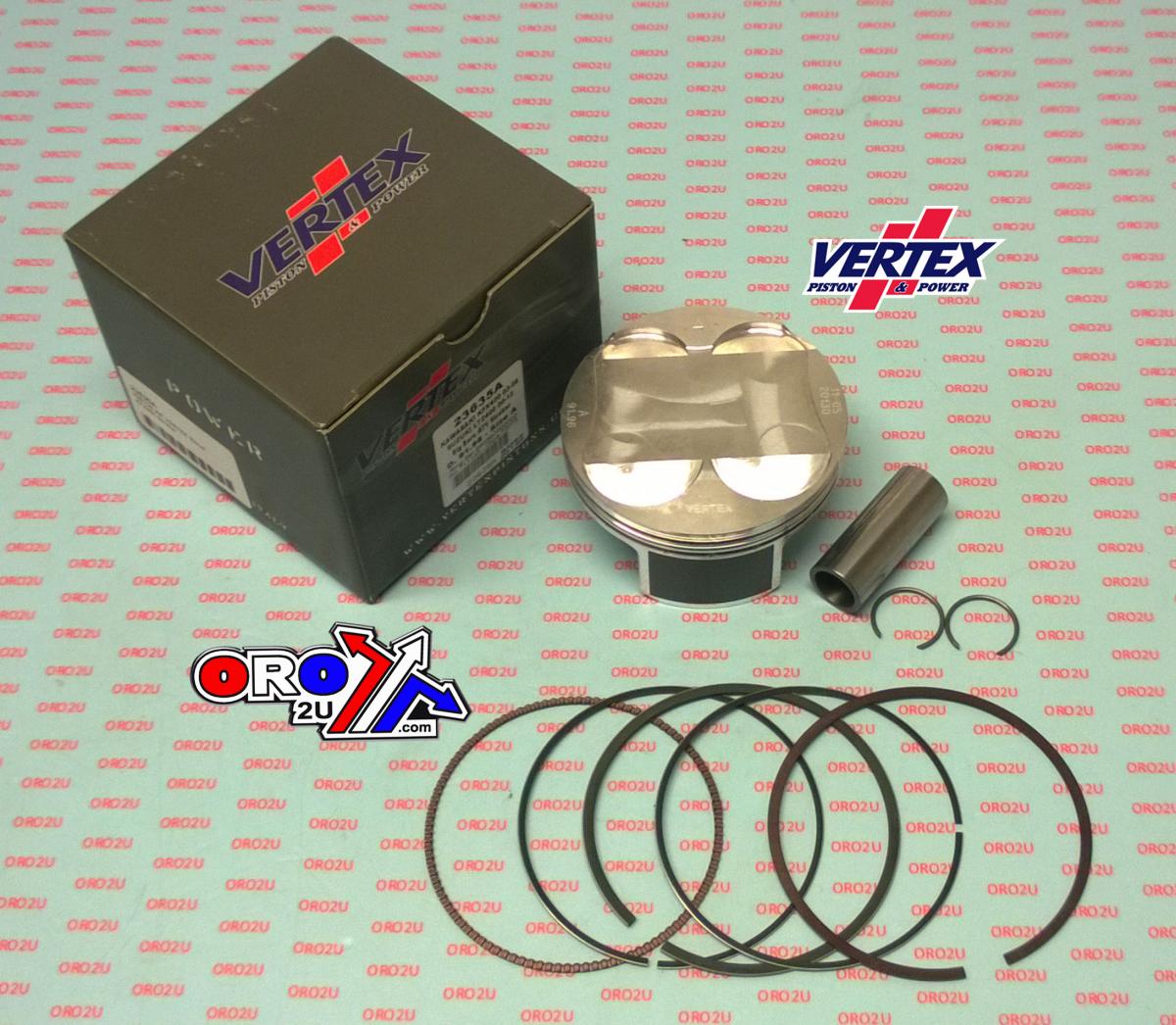PISTON KIT VERTEX 92.0 KAW KFX400, SUZUKI LTZ400 03-12, 23635A OS+2.00 BIG BORE