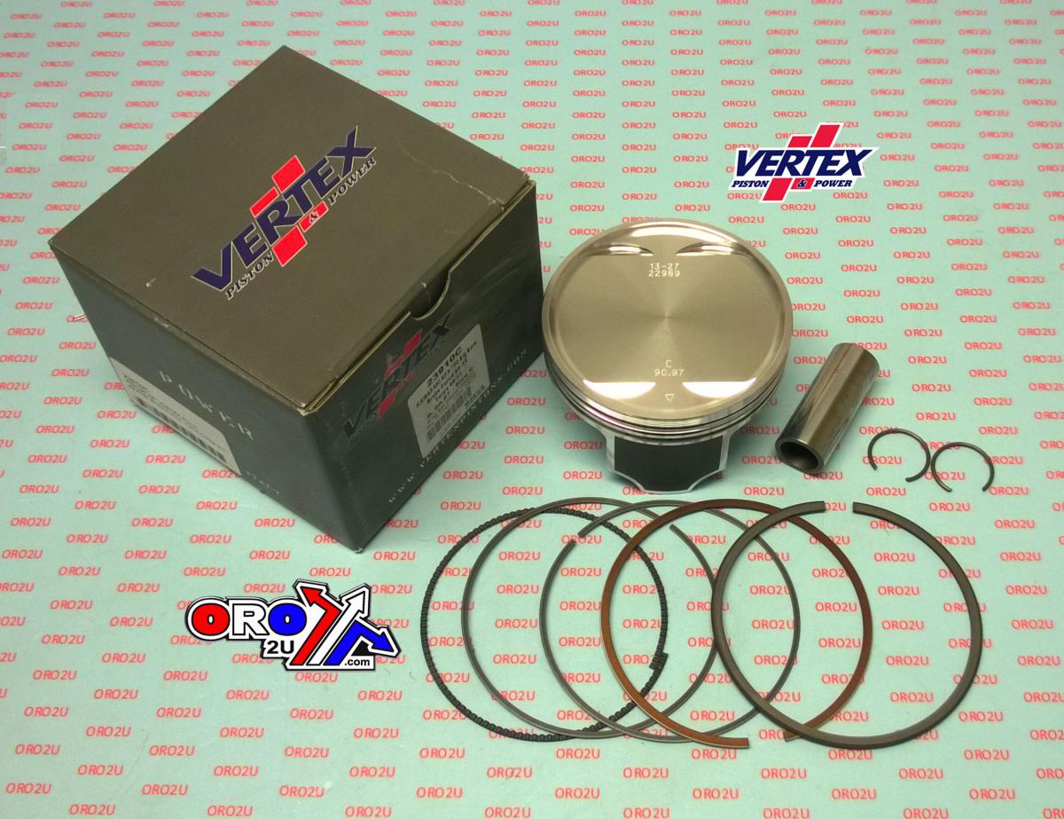 PISTON KIT VERTEX 91.0 A KAWA KFX 750 05-14 BIG BORE, 23910A OS+6:00 COMPR 9:1