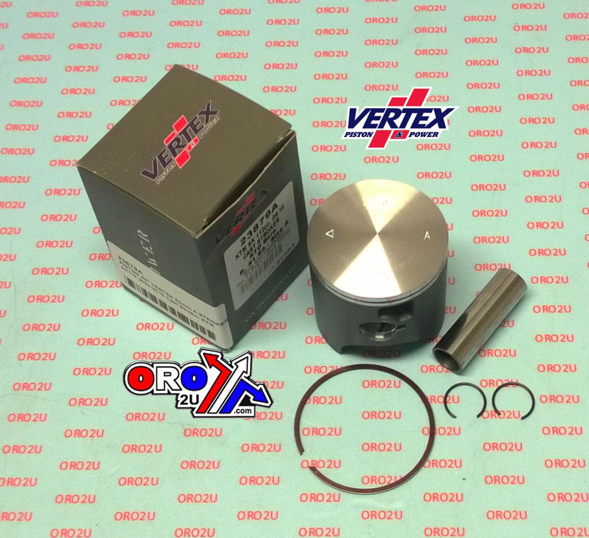 PISTON KIT VERTEX 52.0 B KTM SX 105 03-16, VERTEX 23879B CAST