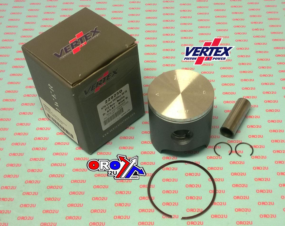 PISTON KIT VERTEX 64.0 B KTM SX 200 98-16, VERTEX 22925B