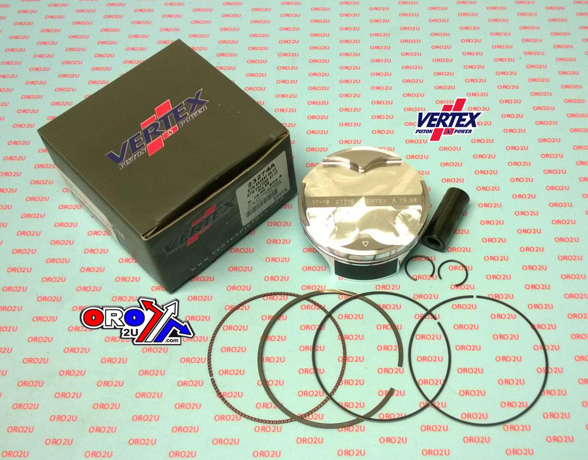 PISTON KIT VERTEX 80.0 A KTM SX/EXC 250 06-13, OS +4.00 BIG BORE COMPR 13,3:1
