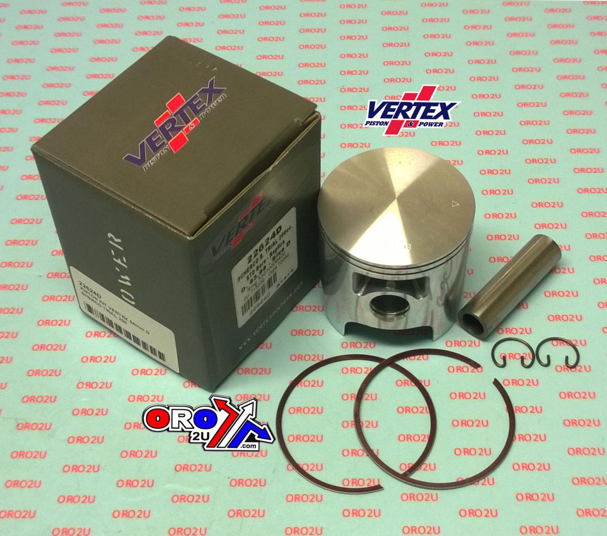 PISTON KIT VERTEX 64.0 C SHERCO TRIAL 200, VERTEX 22624C