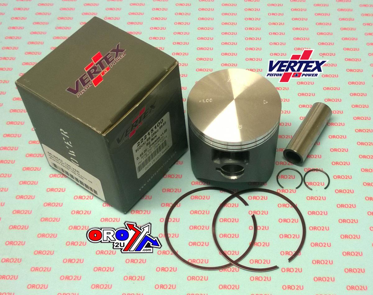 VERTEX 67mm PISTON KIT D, SUZUKI RM250 1989-1995, RMX250 1989-1999