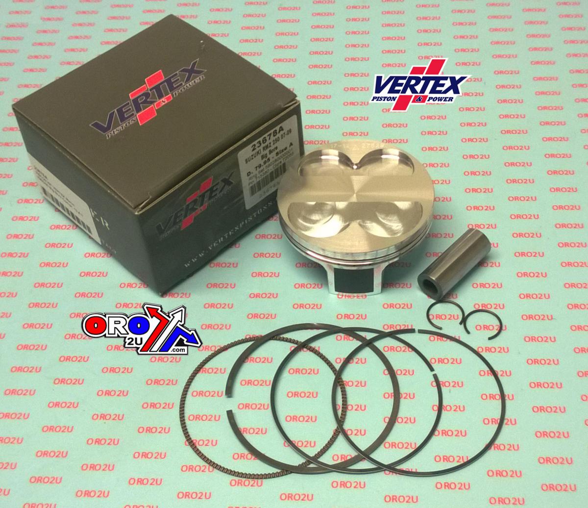 PISTON KIT VERTEX 80.0 B SUZUKI RMZ 250 07-09, OS+3.00 BIG BORE COMPR 13,4:1