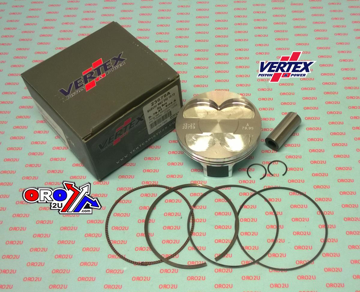PISTON KIT VERTEX 80.0 C SUZUKI RMZ 250 10-12, OS+3.00 BIG BORE COMPR 13,4:1