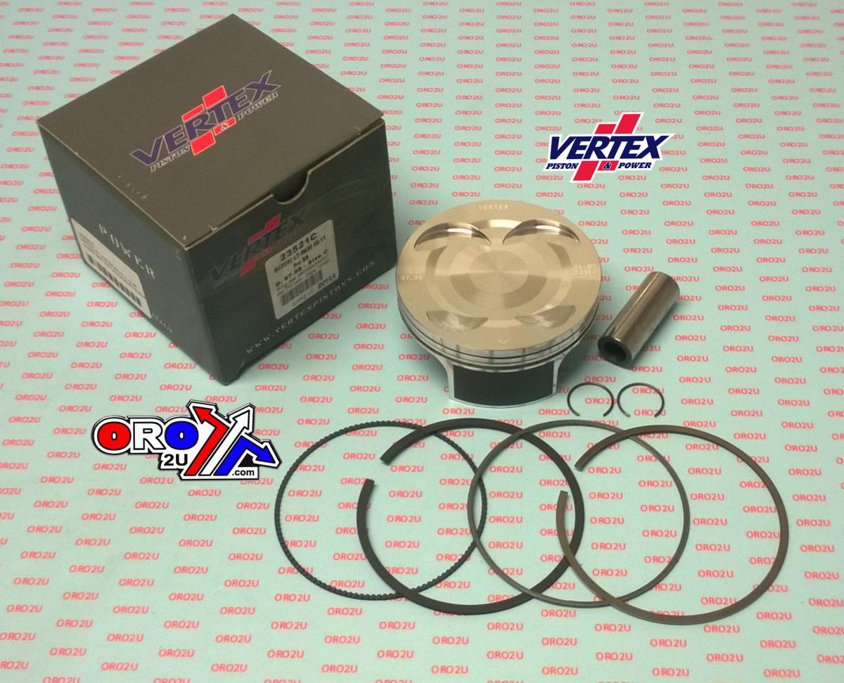 PISTON KIT VERTEX 98.0 C SUZUKI LTR 450 06-09, OS +2.50 BIG BORE COMPR 11,7:1