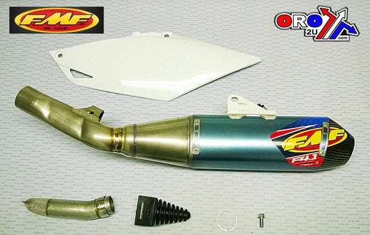 13-16 CRF450 F4.1 TI ANO CARB CAP SILENCER + LEFT SIDE PANEL FMF SILENCER 041508