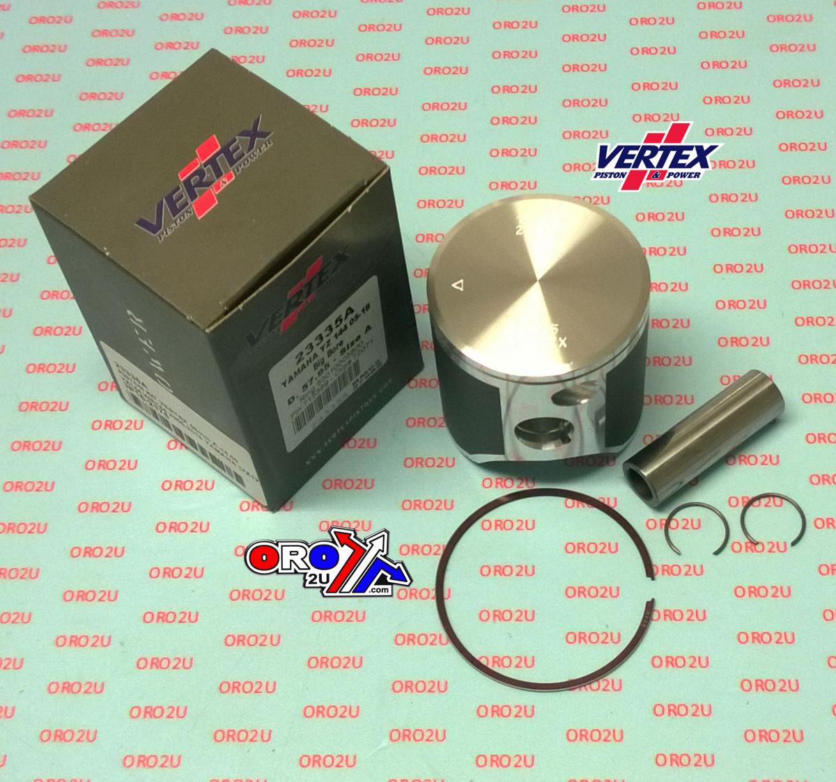 PISTON KIT VERTEX 58.0 B YAMAHA YZ125 05-19, VERTEX 23335B OS +4.00 BIG BORE
