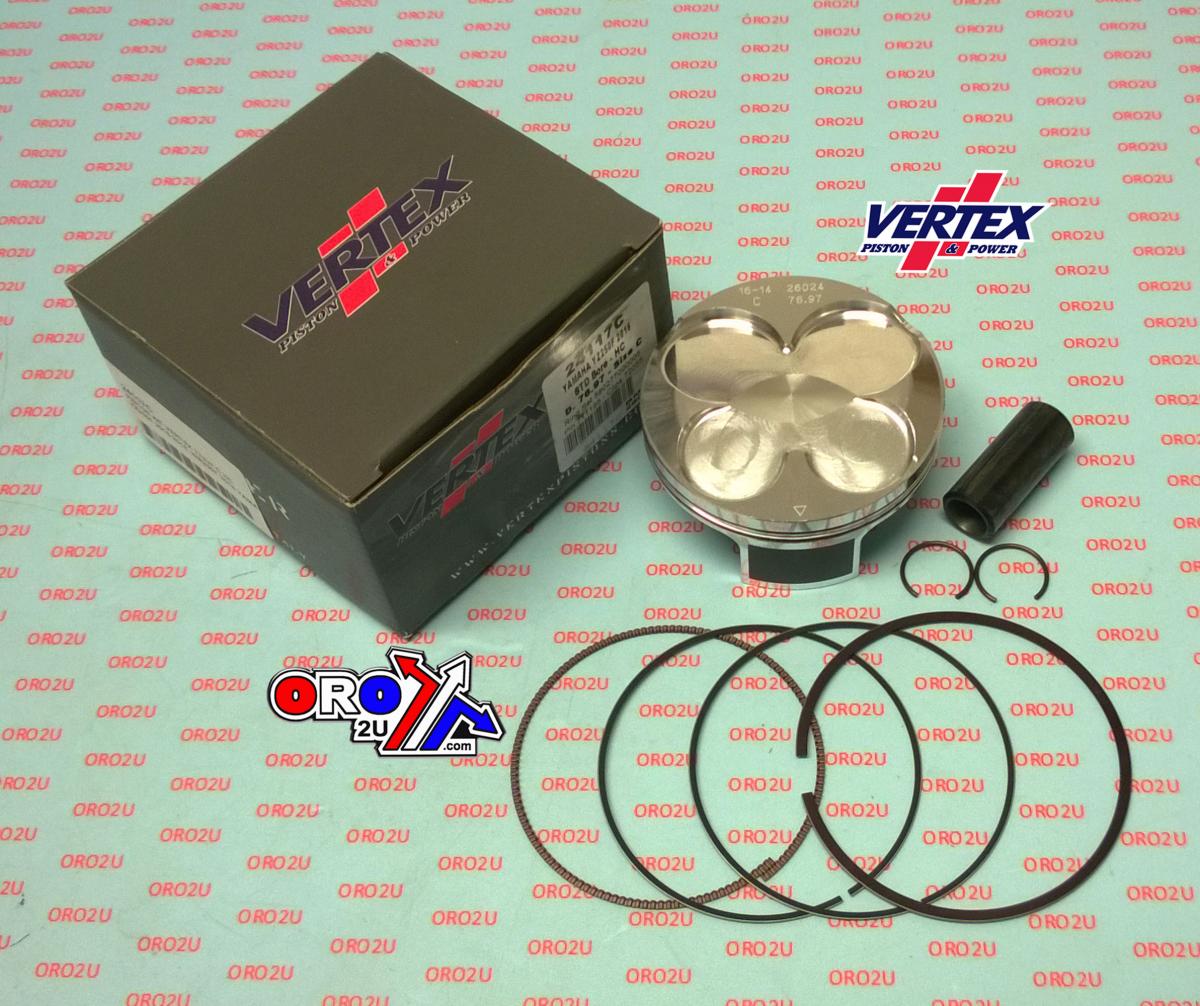 PISTON KIT VERTEX 24117D 77.0 D HC YAMAHA WR/YZ 250 16-19, HC COMPR 14,2:1